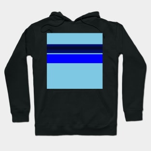 A prodigious merge of Sky Blue, Primary Blue, Dark Imperial Blue and Dark Navy stripes. Hoodie